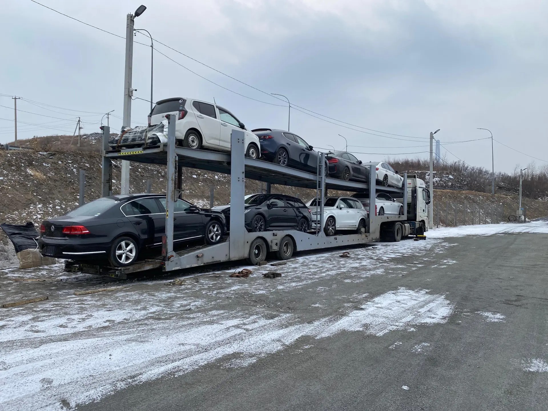 Автовоз зимой
